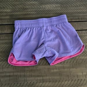 pink short gym shorts